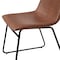 Flash Furniture 18" Light Brown LeatherSoft Dining Chairs, 2PK ET-ER18345-18-LB-BK-GG - alternate 2